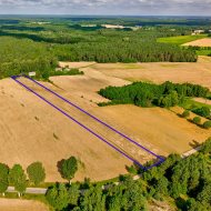 Duża działka budowlana o pow. 7704 m2 w Dźwiersznie Małym - Gmina Łobżenica