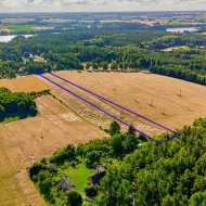 Duża działka budowlana o pow. 7704 m2 w Dźwiersznie Małym - Gmina Łobżenica